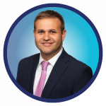 Joe Ellickson, CEO Omni~View - headshot with blue circle background - About Us