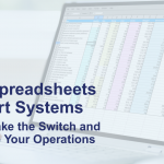 Omni~U: From Spreadsheets to Smart Systems- transparent photo with a spreadsheet on a laptop in the back