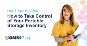 From Chaos to Control: How to Take Control of Your Portable Storage Inventory _ Omni~Blog Womn in yellow shirt with clipboard