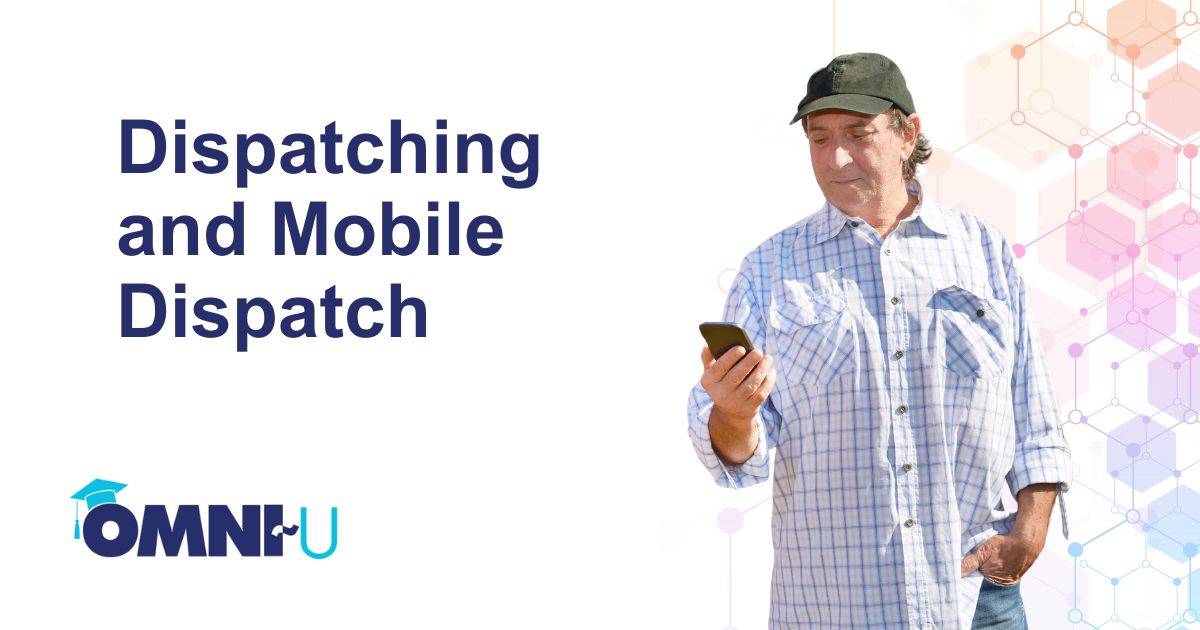 dispatching and mobile dispatch - omni~u - man in baseball cap on phone