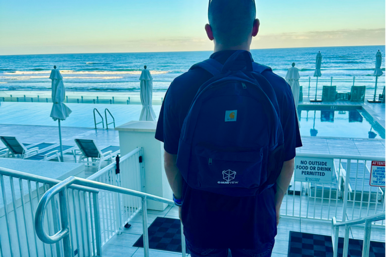 Looking out to ocean - Omni~View backpack