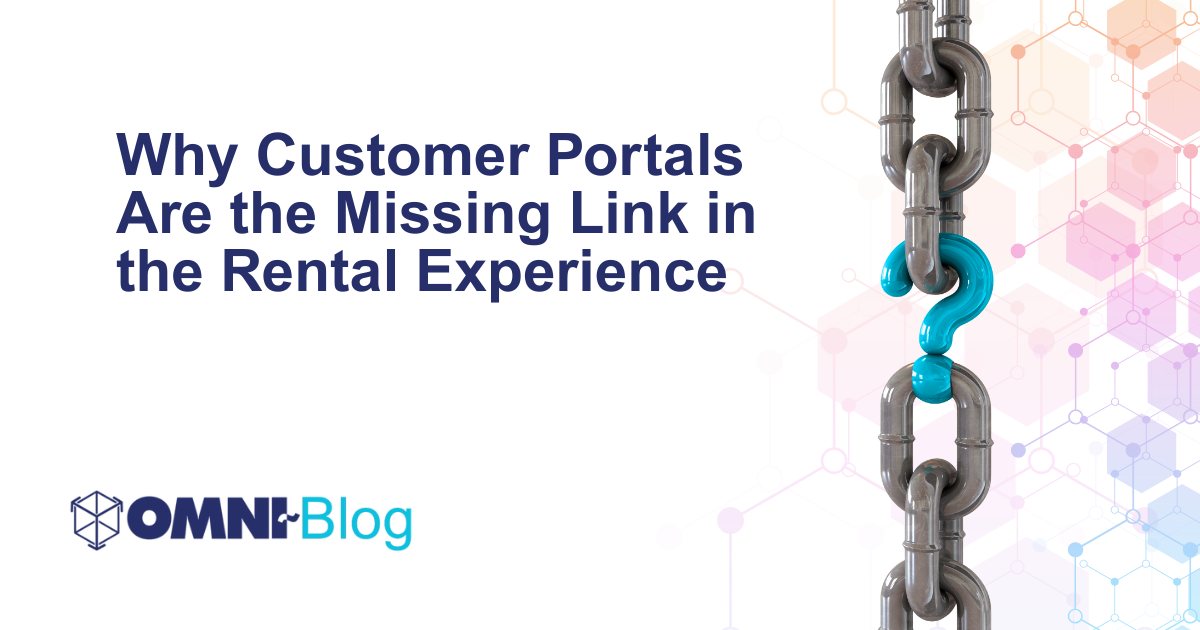 Why Customer Portals Are the Missing Link in the Rental Experience Omni Blog Omni~View Chain link with question mark in middle