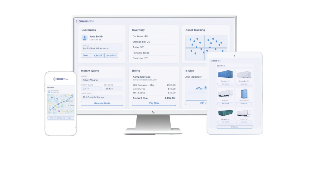 omni view nextgen dashboard - phone tablet computer