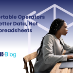 Why Portable Operators Need Better Data, Not More Spreadsheets Omni~Blog Woman at desk, on computer